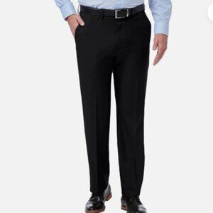 NEW Haggar Men's 36X29 Black Dress Pants Comfort Waistband  Polyester